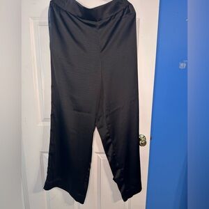 Lane Bryant Pull-On Satin Wide Leg Pants size 14